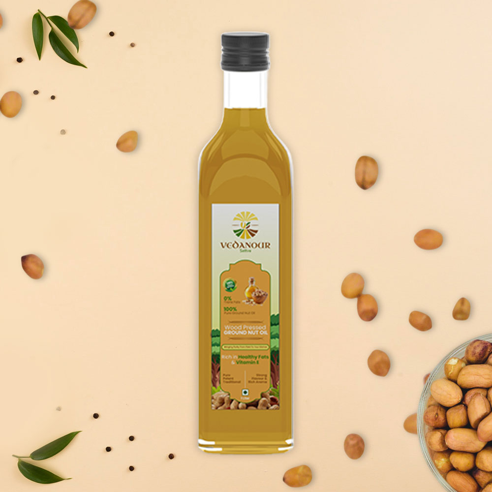 wood pressed groundnut oil
