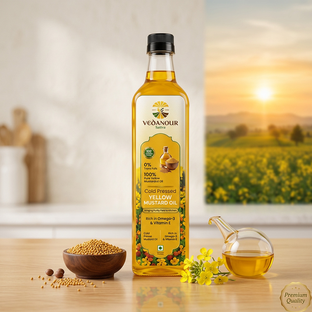 Kachi Ghani Yellow Mustard Oil - Image 3